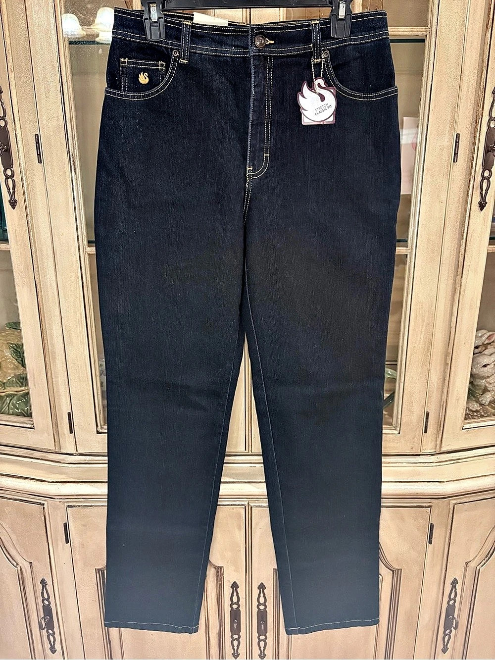 Gloria Vanderbilt Amanda Classic Fit Stretch Jeans Black Medium